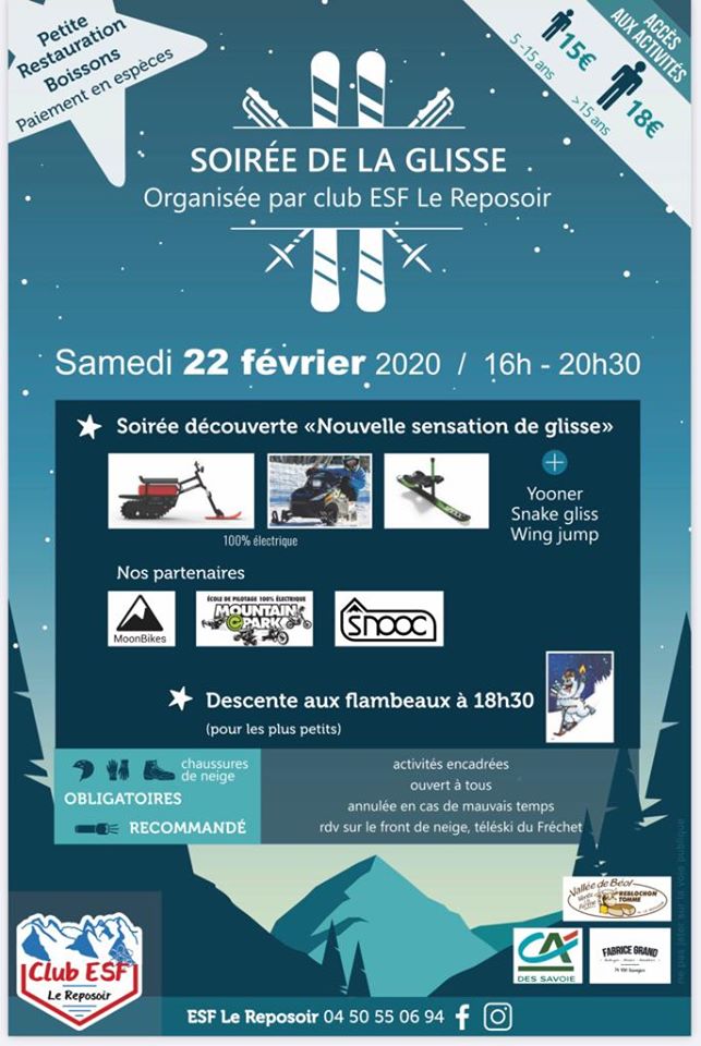 Soirée de la Glisse ESF Reposoir